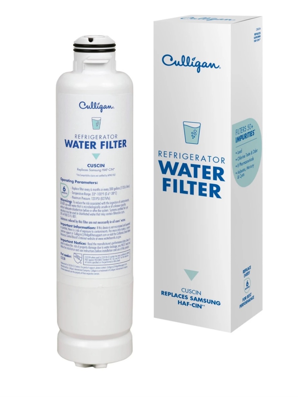 Culligan CUSCIN replaces Samsung (haf-cin) refrigerator water filter